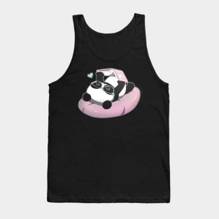 Reading Nerd Panda Tank Top